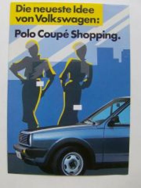 VW Polo Coupe Type 86C Shopping Sondermodell Prospekt