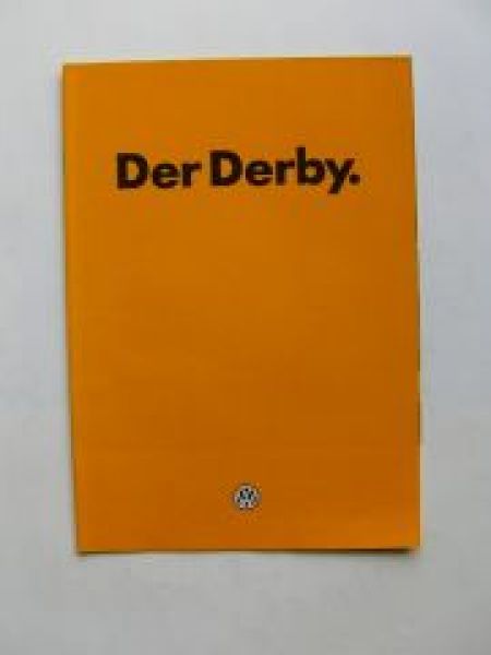 VW Derby Typ 86 Prospekt Januar 1982 Rarität