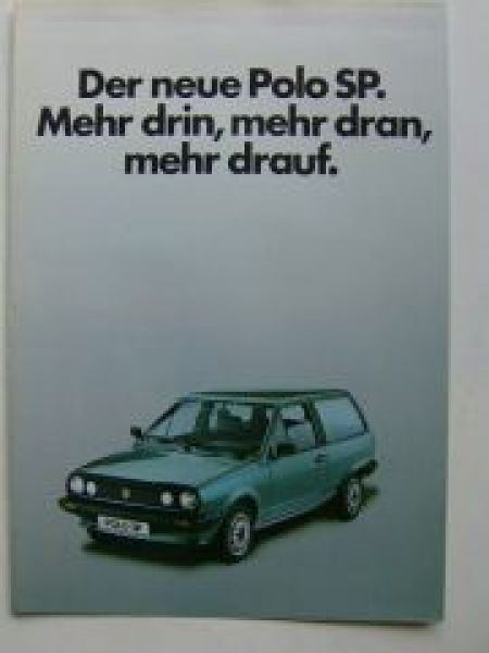 VW Polo SP Steilheck Typ 86C September 1983