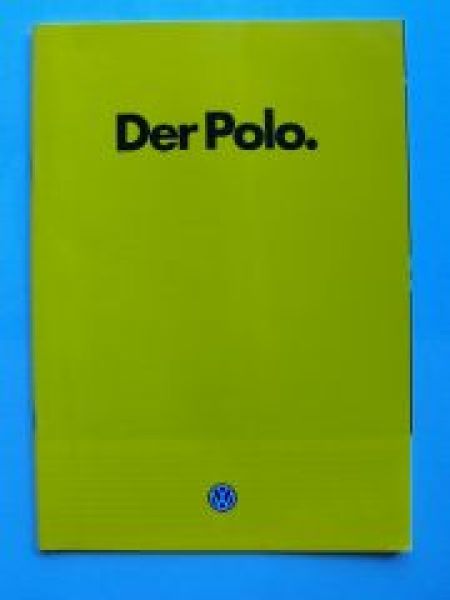 VW Polo Steilheck Typ 86C Prospekt August 1983