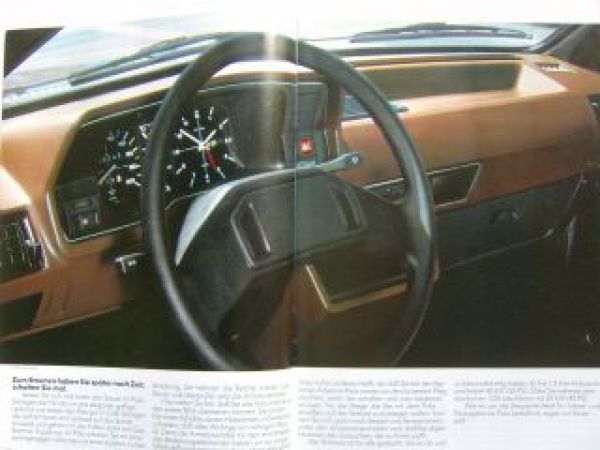 VW Polo Steilheck Typ 86C Prospekt August 1983