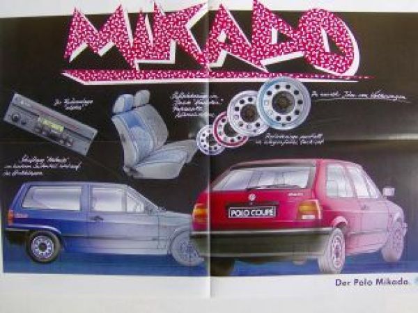 VW Polo Mikado Sonderprospekt Typ 86C Coupe Steilheck