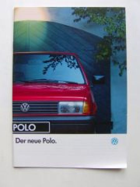 VW Polo Facelift Prospekt Coupe Steilheck Januar 1991