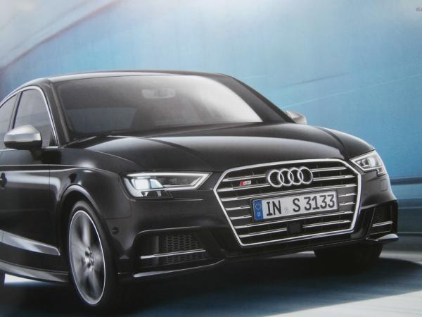 Audi A3 +S3 Sportback Cabriolet Limousine Prospekt Juni 2016 NEU