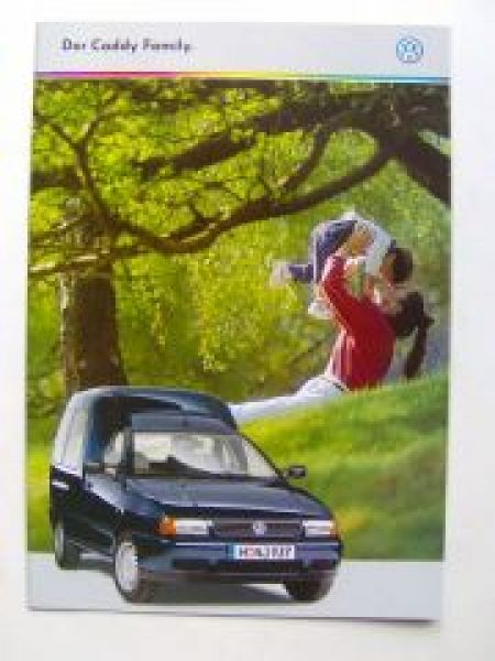 VW Caddy Family 9K9B Prospekt August 1998 NEU