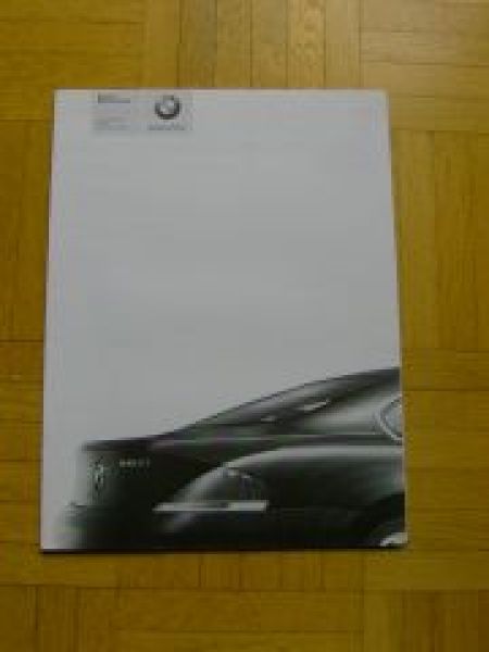 BMW Preisliste 6er Coupe E63 645Ci 2003