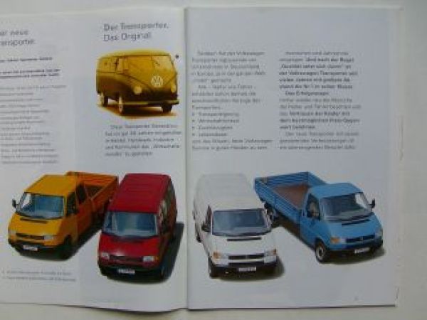VW Transporter Prospekt T4 September 1996 NEU
