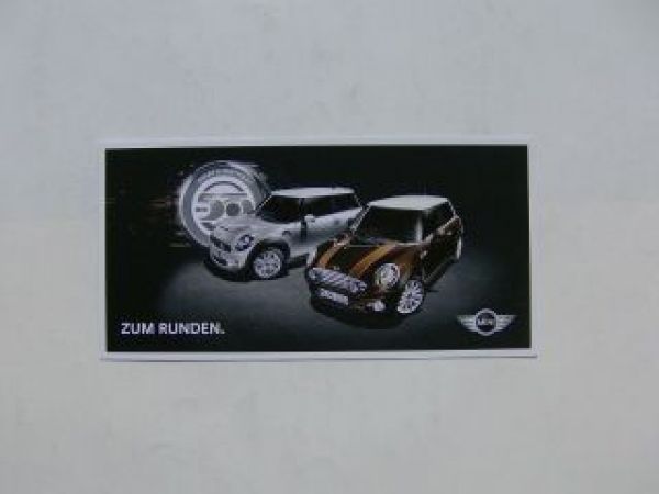 BMW Mini Infokarte 50 Jahre What a Birthday 2009 NEU
