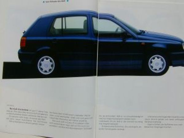 VW Golf3 Prospekt 1H1 August 1993