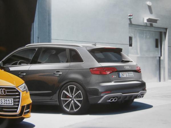 Audi A3 +S3 Sportback Cabriolet Limousine Prospekt Juni 2016 NEU