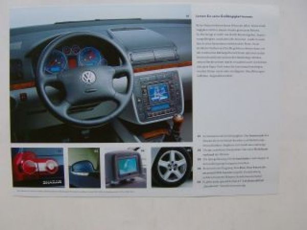 VW Sharan Facelift Prospektblatt September 2003 Rarität
