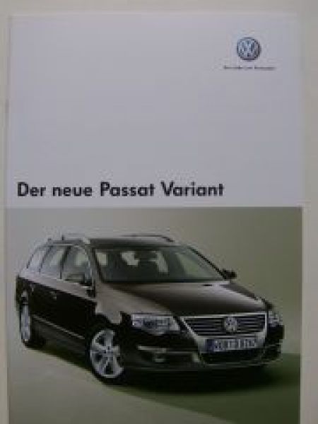 VW Passat Variant Prospekt Juli 2005 3C5 NEU