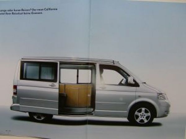 VW T5 California Prospekt August 2003 +Preisliste