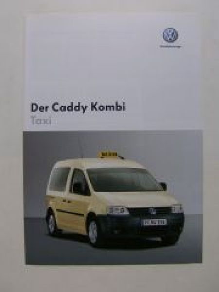 VW Caddy Kombi TAXI Prospekt September 2004 2KB 2KJ