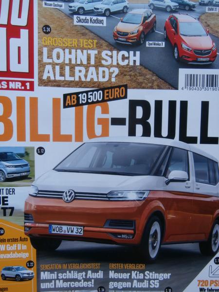 Auto Bild 18/2017 VW T7,Tiguan vs. Qashqai vs. Kodiaq vs. Mokka X vs. X1,Golf2, Range Rover Evoque gebraucht,