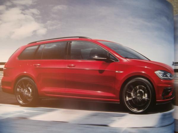 VW Golf VII R & Variant Typ AU Prospekt Januar 2019