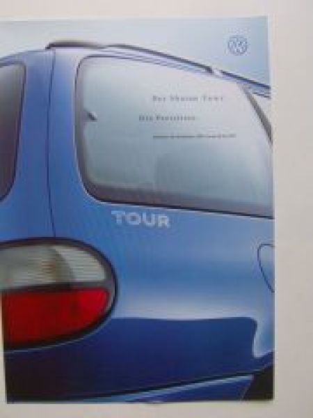VW Preisliste Sharan Tour Juni 1999 NEU