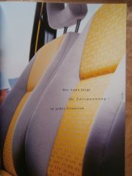 VW Lupo Prospekt +Ausstattungen April 1999 6X1 6E1