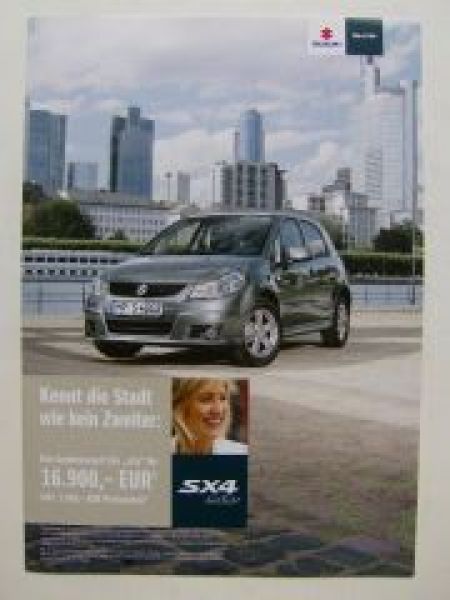 Suzuki SX4 "City" Prospekt August 2009 NEU