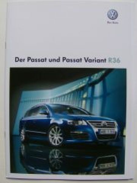 VW Passat +Variant R36 Prospekt 3C2 3C5 Mai 2009