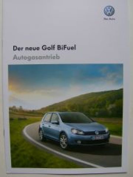 VW Golf6 BiFuel Autogasantrieb Prospekt Mai 2009