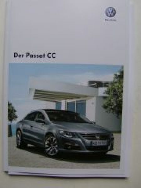 VW Passat CC Prospekt Mai 2009 +Preisliste NEU