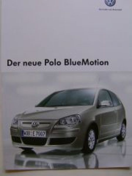 VW Polo BlueMotion Prospekt März 2006 NEU 9N3
