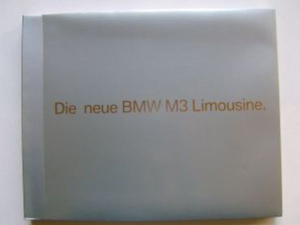 BMW Fotomappe M3 E90 Limousine Rarität intern