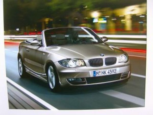 BMW Fotomappe 1er Cabrio E88 intern Vorstellung Rarität