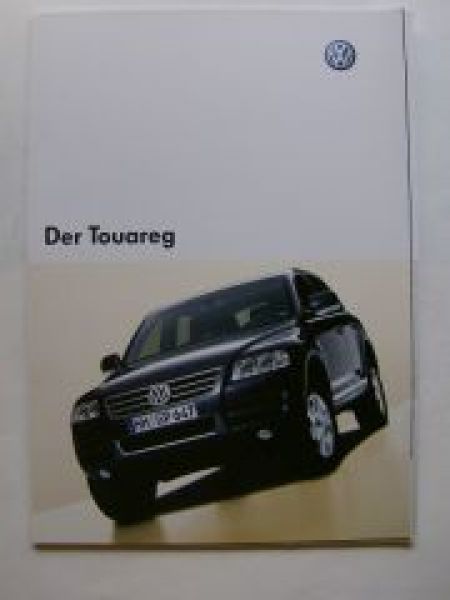 VW Touareg Prospekt 7LA 7L6 7L7 September 2002 +Navi