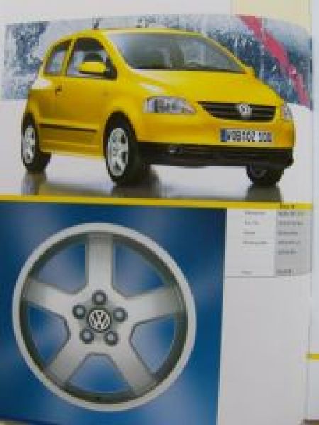 VW Original Zubehör Leichtmetallradprogramm 2005