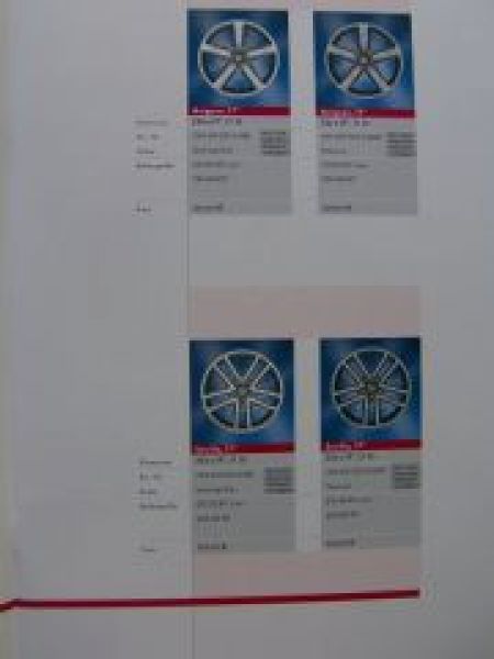 VW Original Zubehör Leichtmetallradprogramm 2005