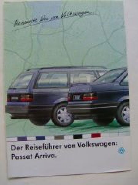 VW Passat +Variant Arriva Prospekt Poster 35i Oktober 1992