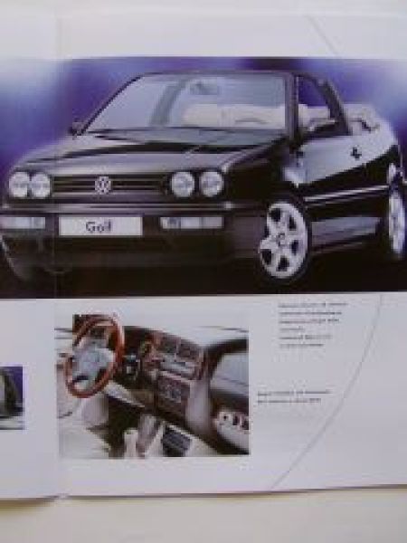 VW Golf3 Cabrio TDI Avantgarde Prospekt Februar 1997 1E7