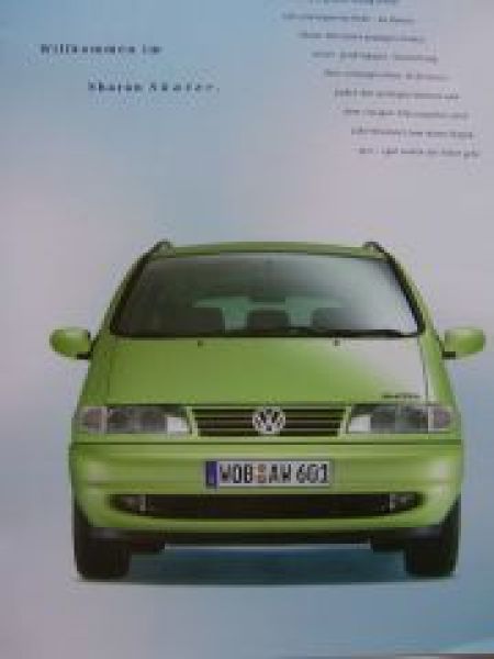 VW Sharan Skater Sondermodell Prospekt  April 1998 7M8 7M9 7M6