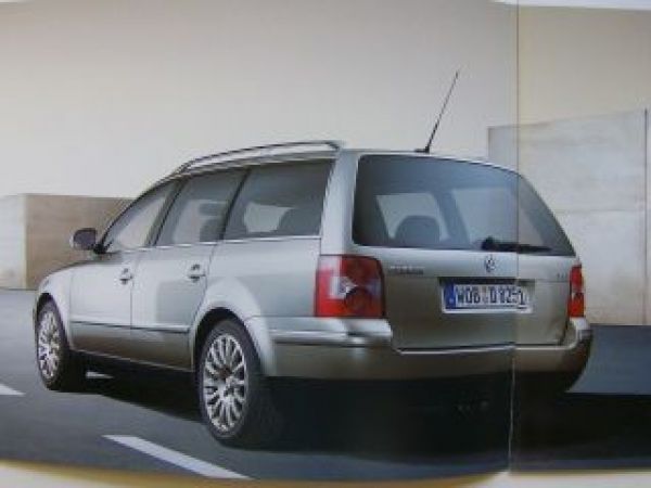 VW Passat +Variant Exclusive Prospekt Mai 2004 3B3 3B6