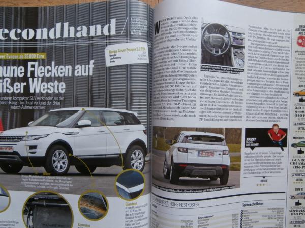 Auto Bild 18/2017 VW T7,Tiguan vs. Qashqai vs. Kodiaq vs. Mokka X vs. X1,Golf2, Range Rover Evoque gebraucht,