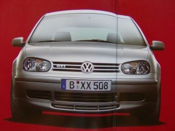 VW Golf4 GTI Typ 1H1 Juli 2001 Prospekt