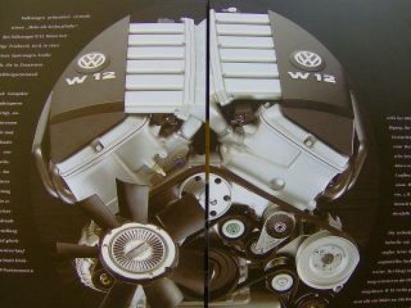 VW W12 Ital Design Studie Prospekt NEU Rarität