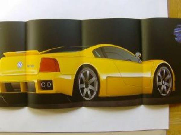 VW W12 Ital Design Studie Prospekt NEU Rarität