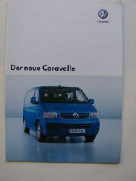 VW Caravelle T5 Prospekt Oktober 2004 7HB 7HJ