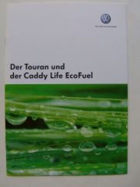VW Touran & Caddy Life EcoFuel Prospekt September 2005 2K 1T1