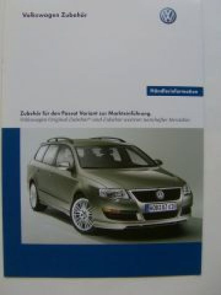 VW Passat 3C5 Original Zubehör Prospekt intern August 2005