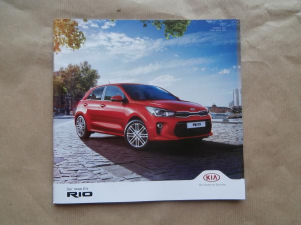 Kia Rio Januar 2017 Prospekt +Preisliste NEU
