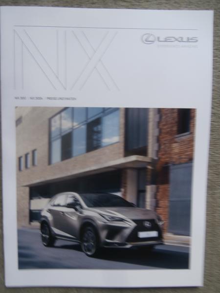 Lexus NX300 +300h Preisliste Mai 2019