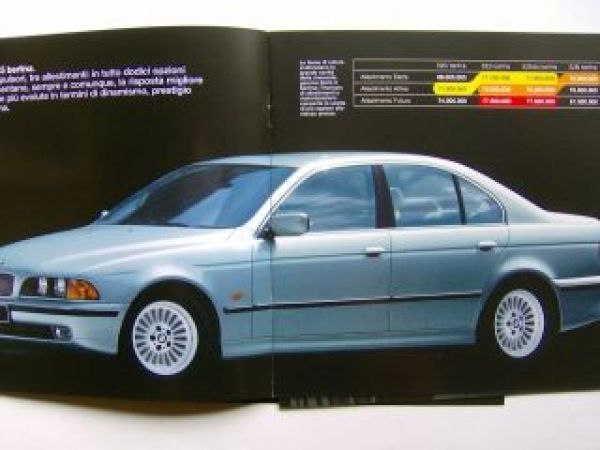 BMW Serie 5 berlina e touring 1997 E39 Italien Prospekt