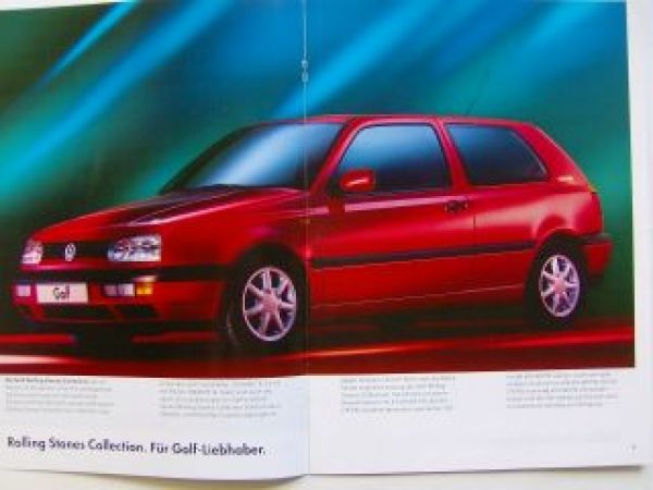 VW Golf3 & Variant Rolling Stones Collection Prospekt 1H1 April