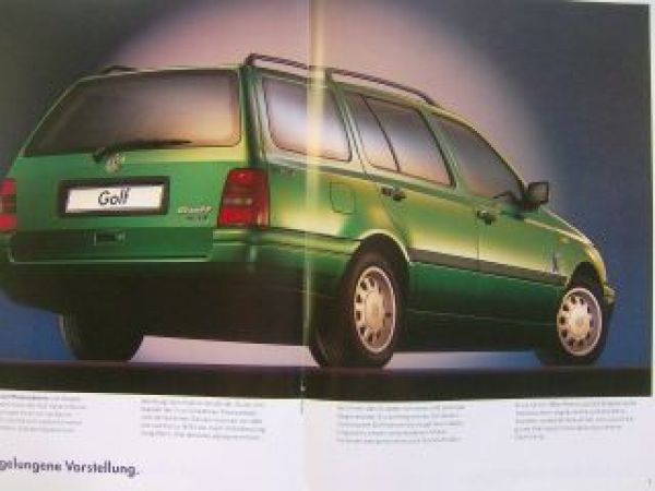 VW Golf3 & Variant Movie Prospekt Typ 1H1 1H5 September 1995