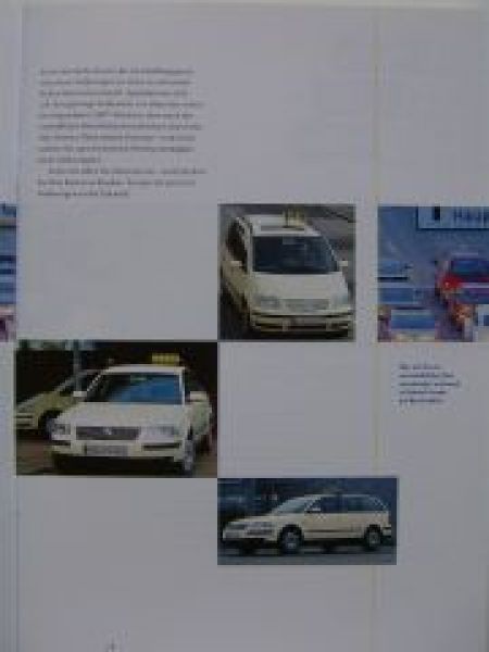 VW TAXI Passat und Sharan Prospekt September 2001 NEU