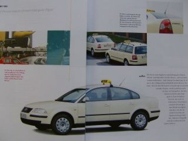 VW TAXI Passat und Sharan Prospekt September 2001 NEU